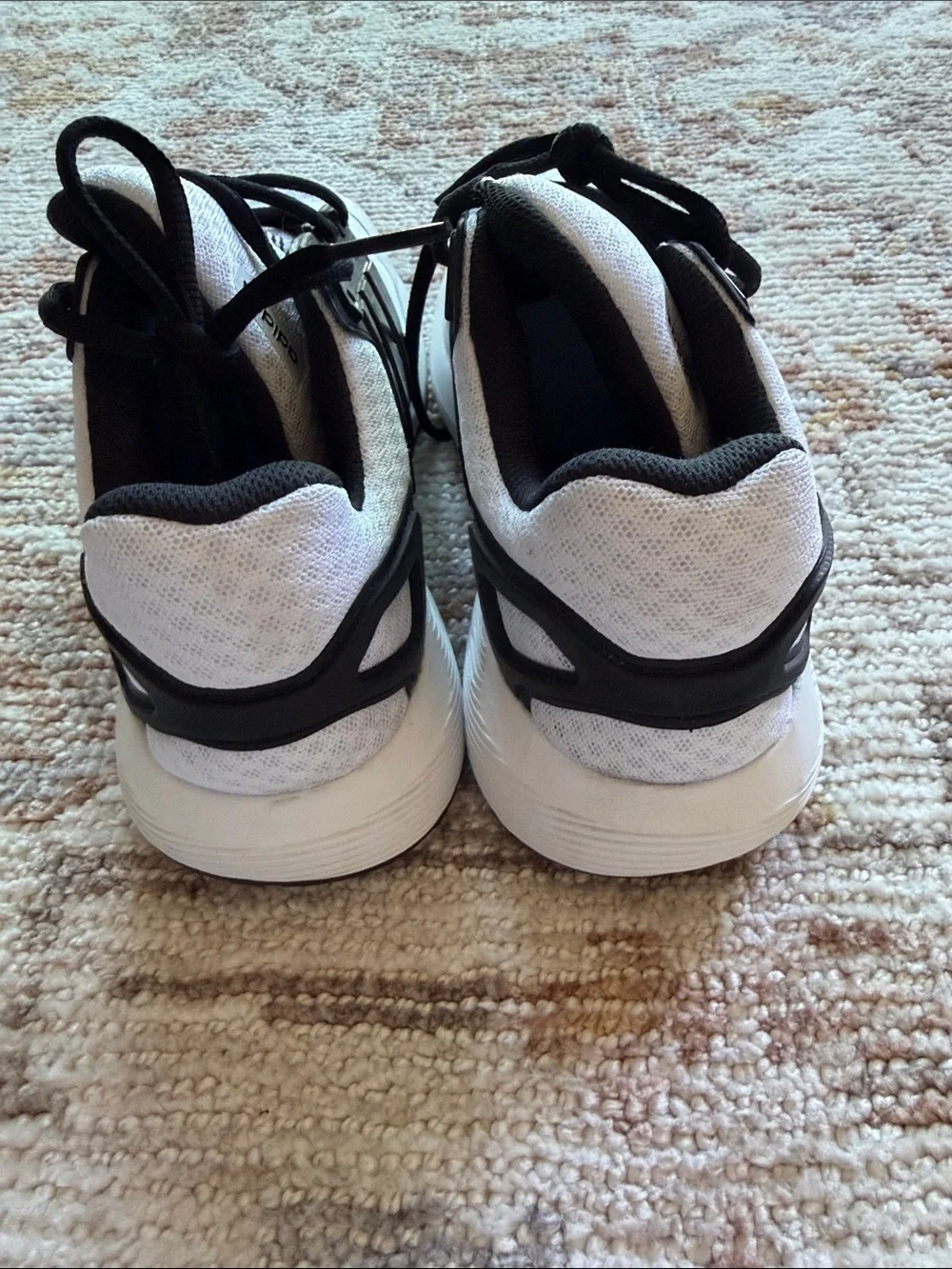 White and Black Ladies Adidas Sneakers